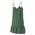 thumbnail image 4 of ZHYou Beach Cover Ups for Women with Spaghetti Strap Swimwear Summer Bikini Bathing Suit Comfy Lightweight Dresses Army Green S, 4 of 7