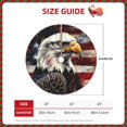thumbnail image 2 of Xecao Retro American Eagle A Pattern Christmas Tree Skirt Round Xmas Tree Mat Base Cover for Holiday Home Decorations-30", 2 of 6