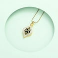 thumbnail image 5 of The Eye of My Heart Cremation Urn Necklace Keepsake / Human & Pet Paw Print Urn Necklace Dog/Cat Paw Memorial Urn Jewelry, 5 of 7