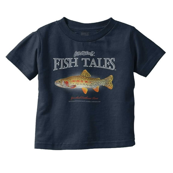Gill McFinn Cutthroat Trout Fisherman Toddler Boy Girl T Shirt Infant Toddler Brisco Brands 12M