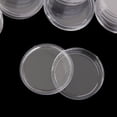 thumbnail image 2 of RichLink 20Pcs Coin Holders Clear Round Portable Storage Case Box Container Collection, 2 of 3