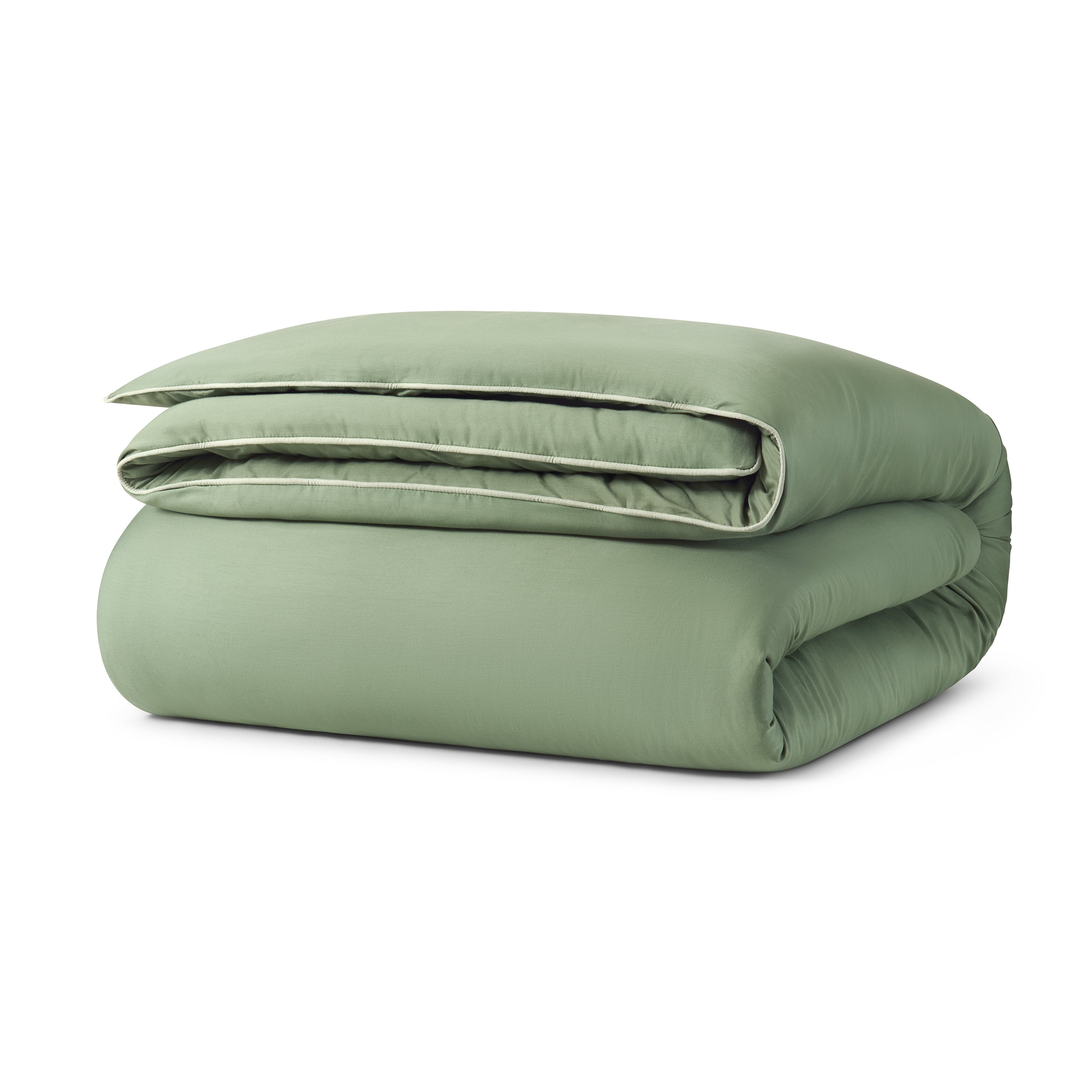 Wamsutta 1846 Cotton Tencel 3-Piece Sea Spray Green Solid Comforter Set, King