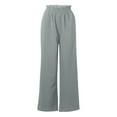 thumbnail image 6 of Kiplyki Wide Leg Pants Women Color Elastic High Waist Linen Pant Trouser, 6 of 7