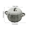 thumbnail image 3 of Ceramic Pumpkin Soup Bowl With Lid 1800ML Large Capacity Double Handle Bowl For Noodles Soup Or Home Dining, 3 of 6