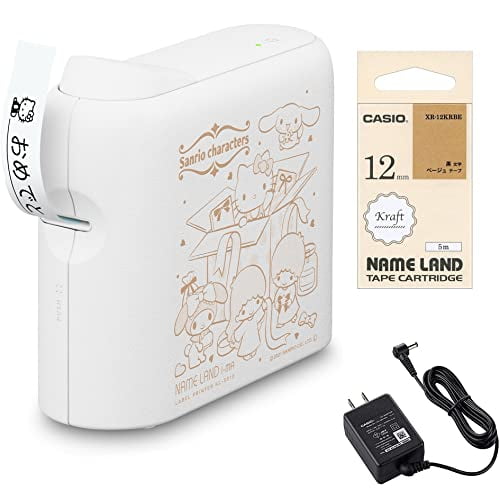 Casio Label Writer Nameland i-ma Sanrio Caractères Modèle de Collaboration Téléphone Intelligent Seulement KL-SP10-SA Set de Bande KL-SLSA-SET (3,5 Mm-18 Mm de Largeur)