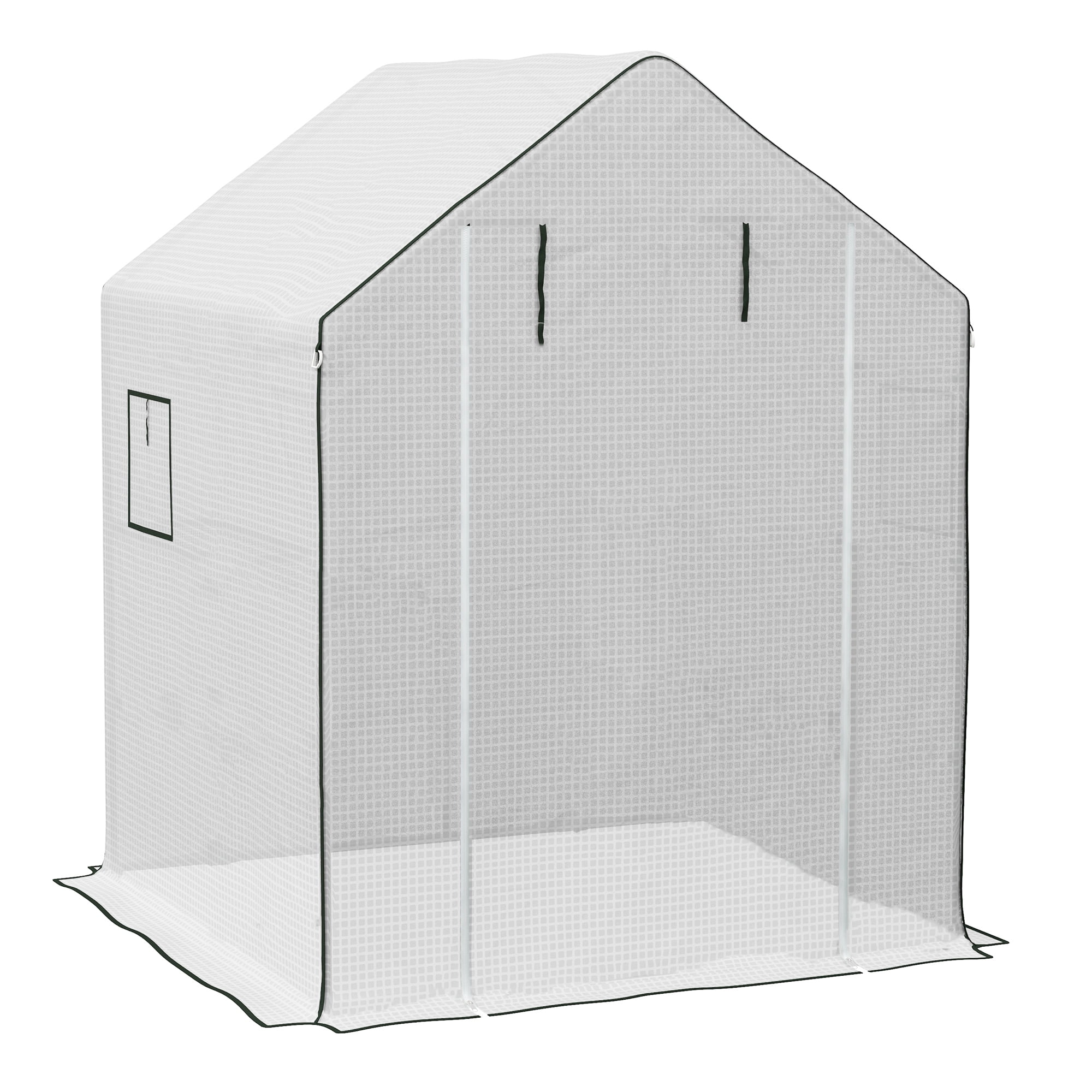 Outsunny Greenhouse 01-0472 Replacement Cover, 55" x 56.25" x 74.75", White