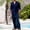 Set-A137Navy, variant on Gamivast Casual Mens Summer Outfit Stand Collar Button Down Shirt and Trousers Set Linen Texture Suit for Beach Wedding Vacation Daily Lounge Wear