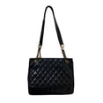 thumbnail image 3 of Pre-Owned CHANEL Matelassé Lambskin Chain Shoulder Bag Tote Black Women's, 3 of 18