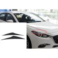 thumbnail image 1 of Car Front Bumper Headlight Eyelid Eyebrow Lamp Trim for Mazda Axela 3 Mazda 3 M3 2014-2016, 1 of 5