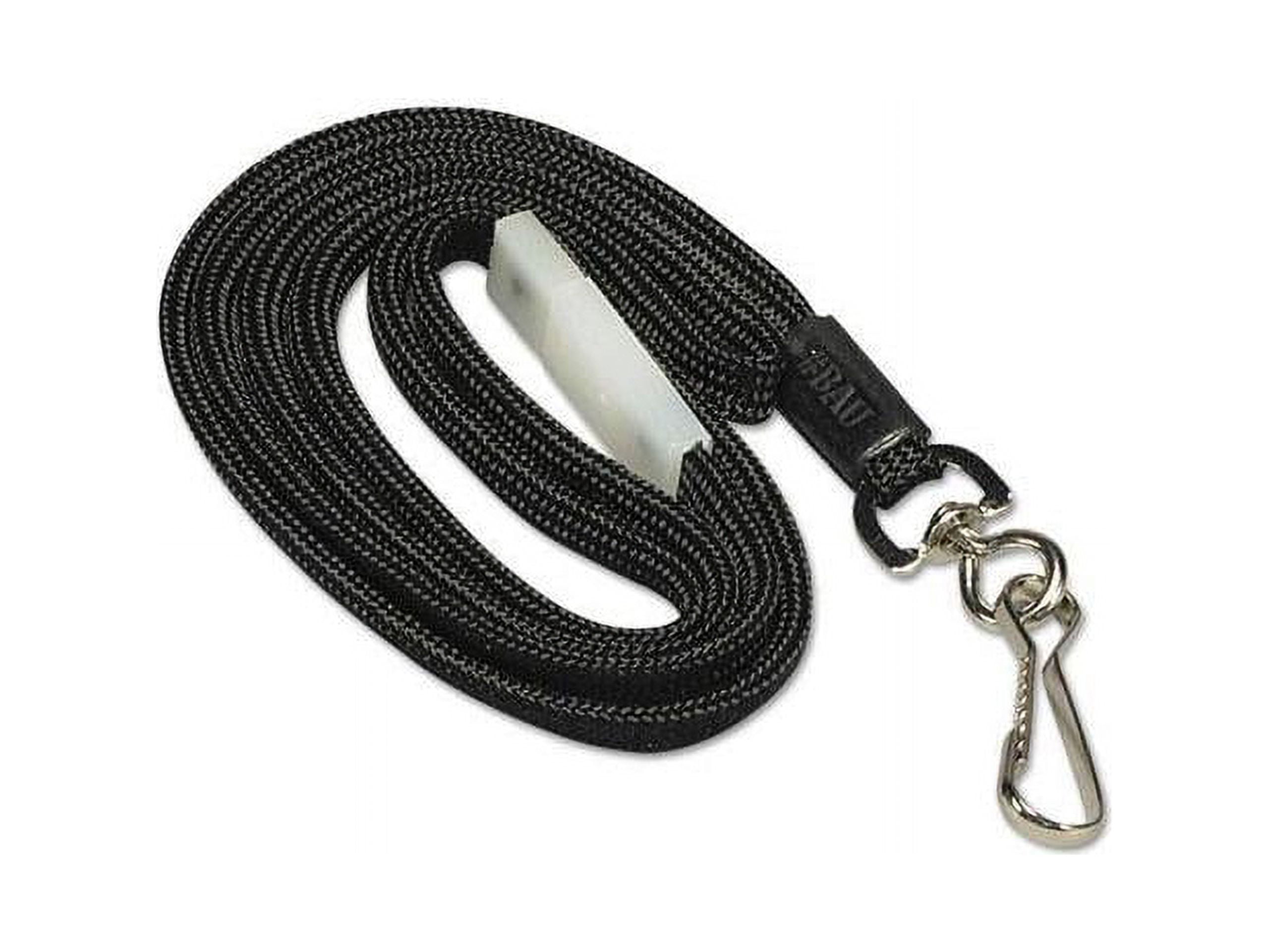 (3 pack) SICURIX Hook Fastener Breakaway Lanyard 1 Each - 0.3" Width x 36" Length - Black
