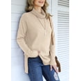thumbnail image 2 of Anygrew Women Pullover Sweater Long Sleeve Casual Sweaters for Women Turtleneck Knit Jumper, 2 of 6