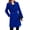 Royal Blue, variant on comerut Women Fall Coat Solid Color Double Buttons Thick Lapel Long Sleeves Keep Warm Plus Size Korean Women Overcoat Female Clothes