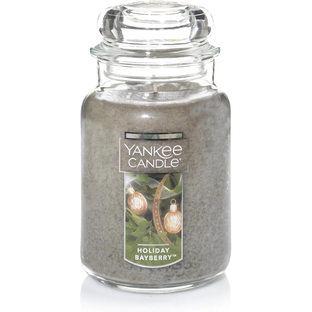 Yankee Candle Scented Candle, Holiday Bayberry, Original Large Jar Candle, 110-150 Hours of Burn Time, 22 oz.