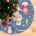 thumbnail image 5 of FMSHPON Cute Christmas Xmas Christmas Tree Skirt Stand Mat for Holiday Party Decoration Indoor Outdoor 48 inches, 5 of 6