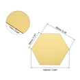 thumbnail image 2 of Hexagon Shape Mirror Tiles, 12Pcs 3.94" x 3.35" Wall Acrylic Mirror Self-Adhesive Mirror Sheets Decor (Gold), 2 of 6