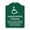 Green & White, variant on 18 x 24 in. Designer Series Sign - Handicapped Parking - Special Plate Required - Unauthorized Vehicles May Be Removed At Owners Expense, Red & White