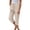 Khaki, variant on Women’s Linen‑Style Relaxed Wide Leg Pants – Breathable Summer Trousers with Elastic Drawstring Waist, Lightweight Casual Bottoms GY1 XXL