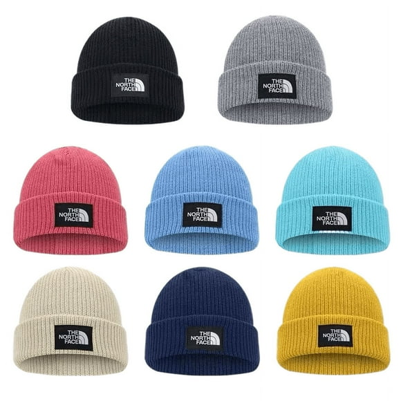 (pink)14 colors Warm Winter Classic Knitted The North Face Casual Beanie Hat Womens Mens