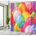 thumbnail image 5 of Ambesonne Cartoon Shower Curtain, Balloons Fun, 69"Wx70"L, Multicolor, 5 of 5