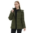 thumbnail image 2 of Wantdo Women's Winter Jacket Warm Winter Puffer Jacket Windproof Bubble Coat Army Green M, 2 of 12