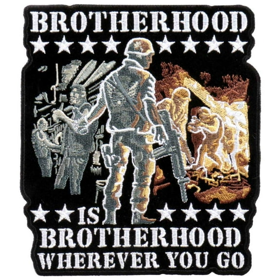 Hot Leathers PPA5704 Brotherhood Wherever You Go Patch 5" x 6" 5X6