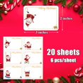 thumbnail image 2 of WJCA 120pcs Christmas Gift Name Tags with Assorted Santa Designs - Self Adhesive Merry Christmas Labels for Presents, Large Blank Gift Tags for Holiday Wrapping & Decorations, 2 of 6