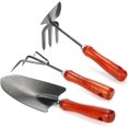 thumbnail image 1 of 3pcs Garden Tools with DoubleHoe HandCultivator Flowertrowel, 1 of 4