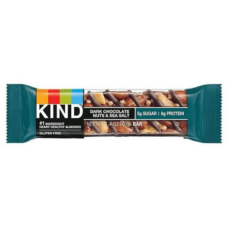Kind Dark Chocolate Nuts and Sea Salt bar, 1.4 Ounce ( Pack of 3 )