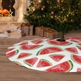 thumbnail image 6 of Yiaed Hand Drawn Watermelon Print Christmas Tree Skirt , Tree SkirtsTree Mat for Christmas Winter Holiday Indoor Decorations-30", 6 of 7