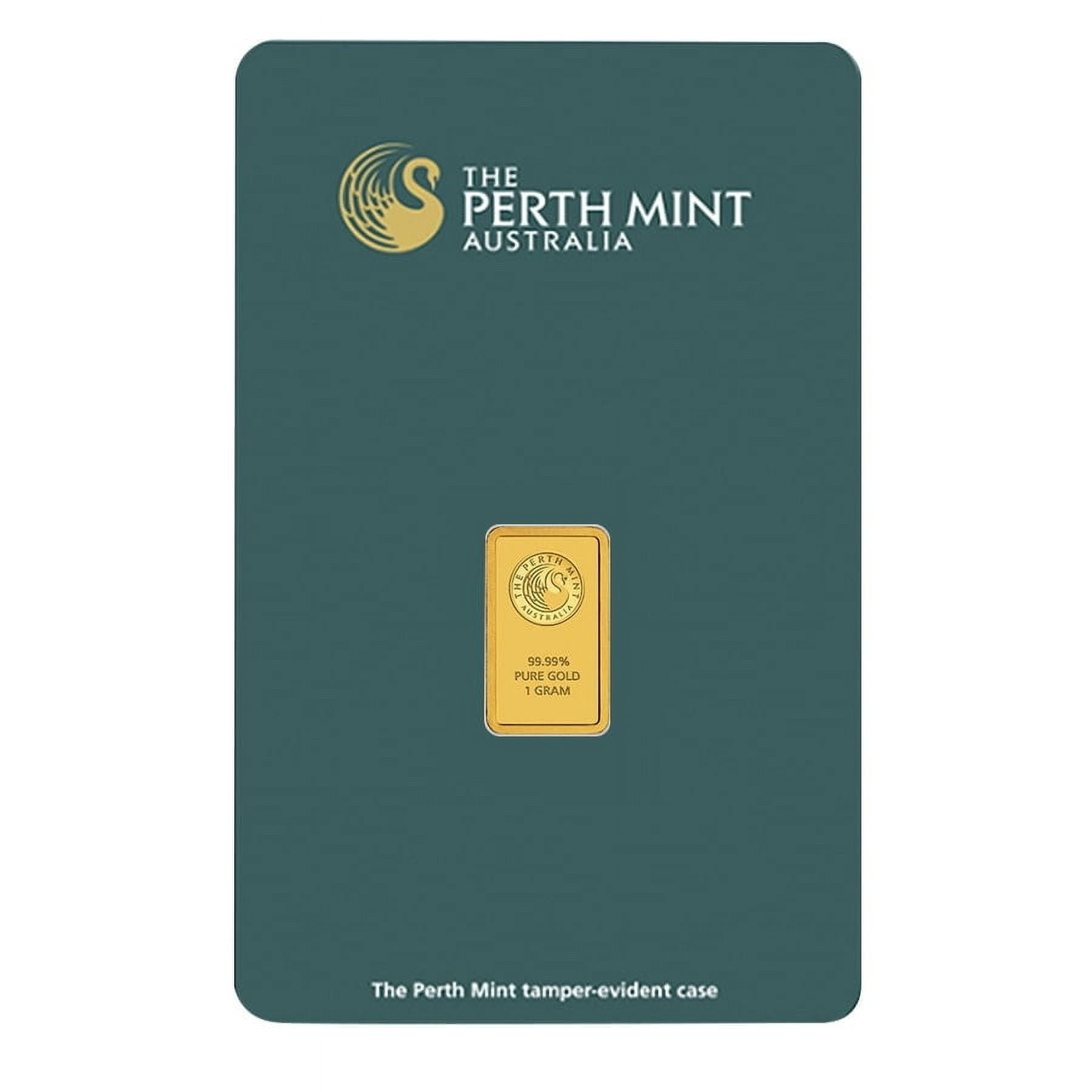 1 Gram Perth Mint Gold Bar .9999 Fine (in Assay)