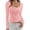Pink, variant on Womens Long Sleeve Henley Shirts Going Out Tops Lace Trim Square Neck, Slim Fitted Basic Tees, Soft Comfy Jacquard Fabric, Casual Wear, Fall Outfits, Y2K Fashion Clothing