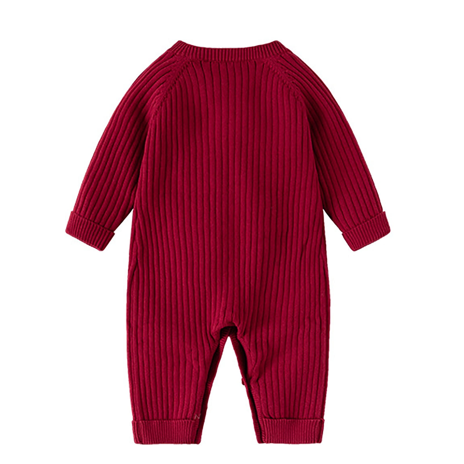 VNKIDY Boys Bodysuits Knitted Long Sleeve Long Pants One Piece Romper Onesie Winter Warm Jumpsuit With Matching Hat For First Birthday Cute Jumpsuit