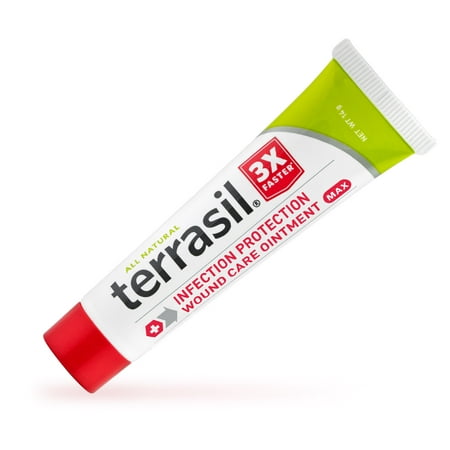 Terrasil® Wound Care Ointment MAX Strength with All-Natural Activated Minerals® for the Fast Healing of Diabetic Wounds, Burns, Pressure Sores, Ulcers and More 3X Faster (14gm tube (Best Ointment For Wound Scars)