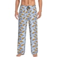 thumbnail image 2 of Goofa Cute Sloth Printed Soft Pajama Pants for Men, Wide Leg Comfy Casual Lounge Yoga Pants-X-Large, 2 of 9