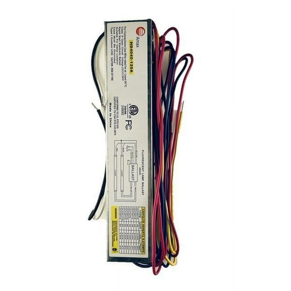 Amax lighting HD4040-120A HD4040-120A 120-Volt 11 in.Electronic Ballast 2-F17T8,2-F20T8,2-F25T8,2-F30T10,2-F32T8,2-F34T8,2-F40T10,2-F40T12 Lamps
