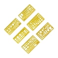 thumbnail image 1 of Ruiboury Templates Stencil Set Drafting Tools Architectural 6 Design Pieces Ruler 6 Pieces, 1 of 3