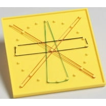 25-pin Two-sided Geoboard with Rubber Bands Geometry Concepts Math Manipulative