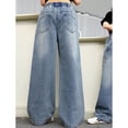 thumbnail image 4 of mgoYE Girls Jeans Size 7-8 Kids Cute Denim Pants Back to School Clothes Preppy Tween Clothes, 4 of 5