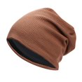 thumbnail image 1 of Confinement Hat -match Hedging Cap Plus Velvet Warm Cold Hat Knitted Pile Hat, 1 of 4