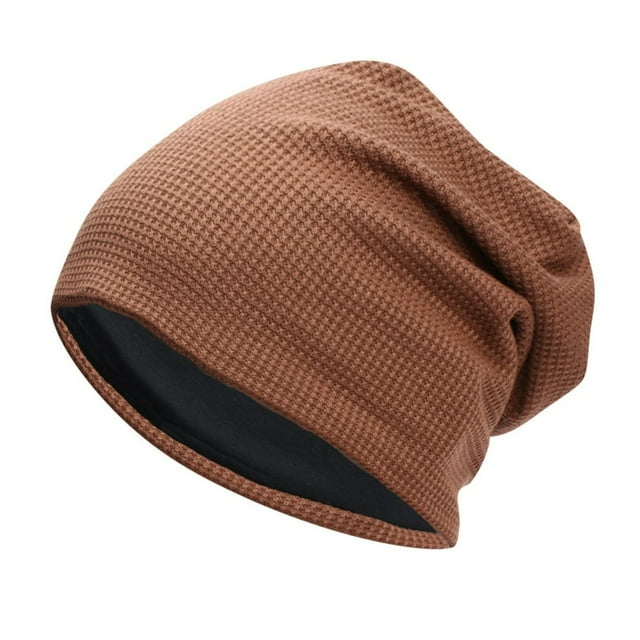 Confinement Hat -match Hedging Cap Plus Velvet Warm Cold Hat Knitted Pile Hat