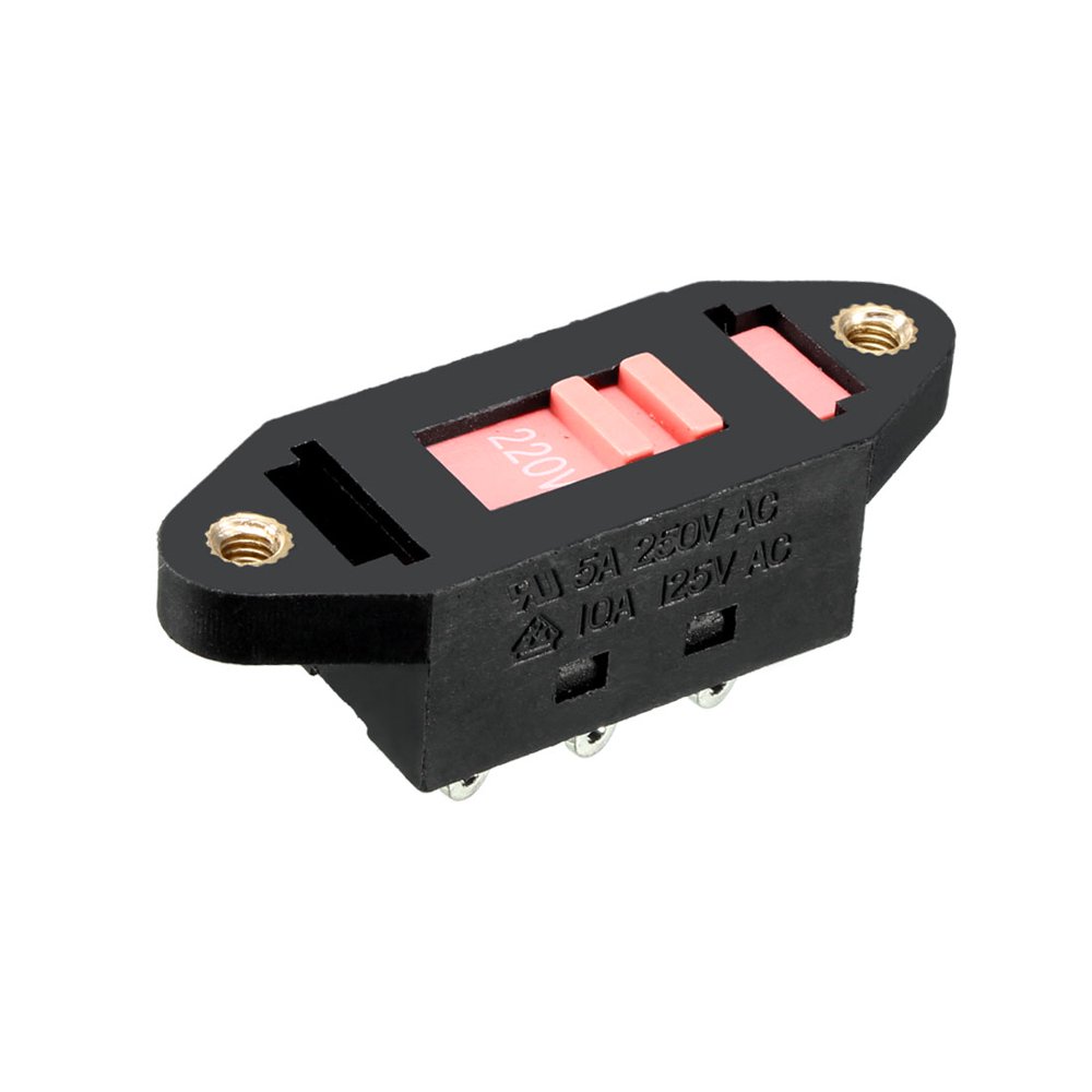 5pcs 110V to 220V 6P DPDT 2 Position Vertical Voltage Selector Slide