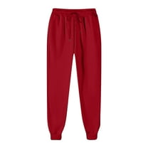 zbxnLI Women's Jogger Pants Solid Color Lightweight Loose Cinch Bottom Running Sweatpants No Pockets