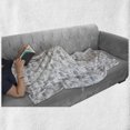 thumbnail image 6 of Food Soft Flannel Fleece Blanket, Burger Chicken Leg Donuts French Fries Hot Dog Pattern in Outline Style Art, Cozy Plush for Indoor and Outdoor Use, 70" x 90", Charcoal Grey White, by Ambesonne, 6 of 6
