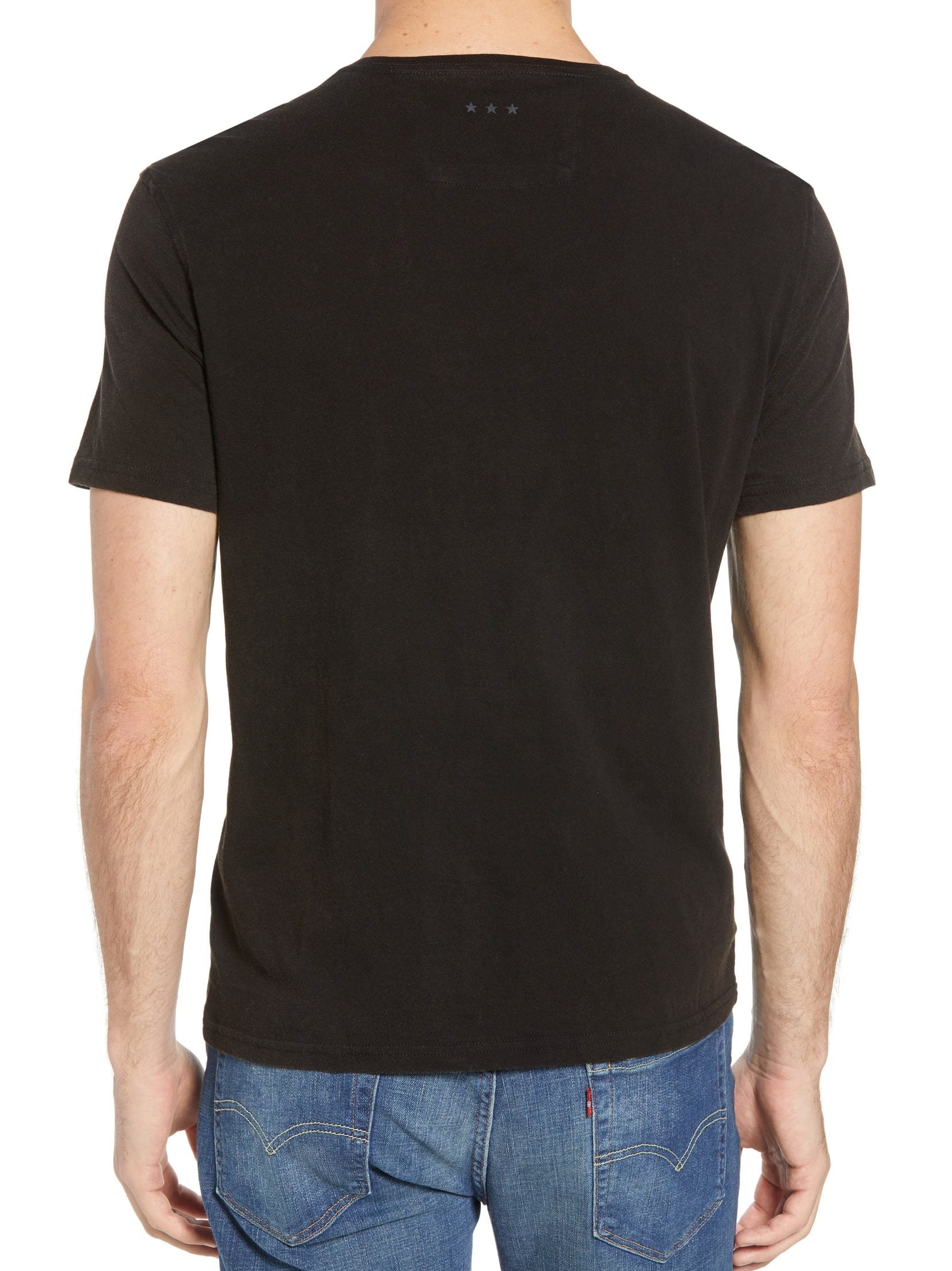John Varvatos Star USA Mens Faded 3 Stars Graphic Crew T-Shirt