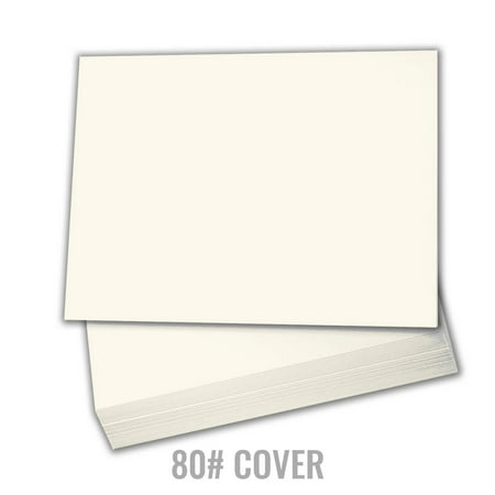 Hamilco Cream Colored Cardstock Thick Paper - Blank Index Flash Note & Post Cards - Greeting Invitations Stationary 5 X 7