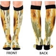 thumbnail image 2 of FREEAMG Beautiful Sunflowers Compression Socks Women Men Knee High Stockings for Sports,Running,Travel 1Pair, 2 of 7