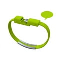 thumbnail image 1 of 21cm Creative Portable Bracelet for iPhone Data Cable iOS Android Type-c Bracelet Mobile Phone Charging line Emergency Power Cord for Apple green 2pcs, 1 of 5
