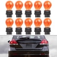 thumbnail image 2 of 3157 (Amber) Light Bulb 10 Pack,3157 Automotive Brake Light Turn 3157 Miniature Bulb Mini Bulb Taillight Turn Signal Light,Replacement for Cars,Trucks,SUVs, 2 of 11