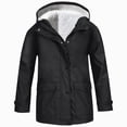 thumbnail image 5 of zuwimk lightweight Jacket for Girls Kids Toddler Girls' Print Water-resistant Jacket(10-11 Years,Black), 5 of 7