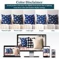 thumbnail image 6 of PAVILIA Holiday Throw Pillow Covers 20x20 Set of 2, Decorative Pillow Cases Bed Sofa Couch, Christmas Winter Accent Decor Cushion Bedroom Living Room, Velvet Square Euro Sham Covers, Snowflake Blue, 6 of 8